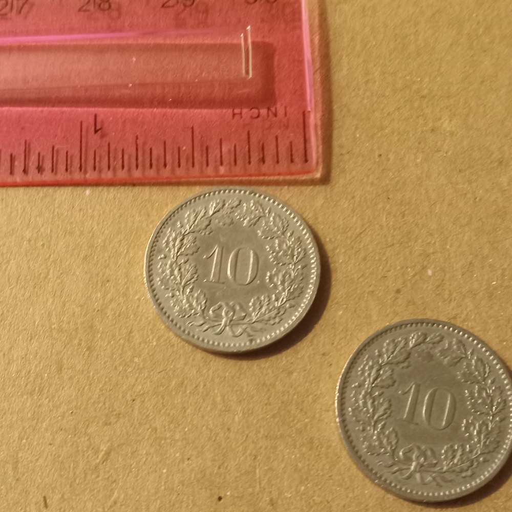 Switzerland 10 Rappen Coin Set - Picture 5 of 7